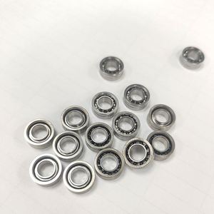 Rodamiento de Bolas SR188 de Acero Inoxidable Cromado Abierto R188 YOCH, 10 Bolas, 1/4"x1/2"x1/8" Pulgadas, para Fidget Spinner - Product Image 2
