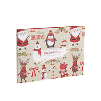 Boîte d'affichage vidéo LCD en carton rigide personnalisée pour la promotion de marque, idéale pour les présentations publicitaires de Noël et le marketing
