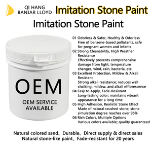 Peinture liquide imperméable à effet de texture de pierre époxy pour décoration murale extérieure et intérieure - Product Image 6