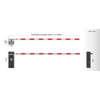 Barrière de stationnement automatique à bras droit de 4,5 m, vitesse élevée 0,8 s, pour contrôle d'accès des véhicules