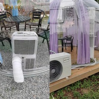 Tente dôme transparente en polycarbonate pour camping en plein air, 3,3 m x 3,8 m