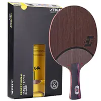 Stika Rosso e Nero di Carbonio Re 7.6CR Piatto Racchetta Da Tennis Da Tavolo Professionale Dritto e bordo Orizzontale bat