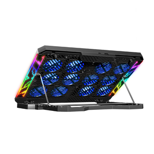 Nuevo Producto Enfriador para <span class=keywords><strong>Laptop</strong></span> Accesorio para Computadora PC Notebook Gaming 12 Ventiladores Soporte Enfriador de Altura Ajustable para <span class=keywords><strong>Laptop</strong></span> - Product Image 4