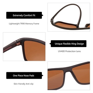China OEM Factory Lightweight square Frame Outdoor <strong>Sports</strong> Eyewear <strong>Polarized</strong> Glasses <strong>Sunglasses</strong> for Fishing Driving - Product Image 4