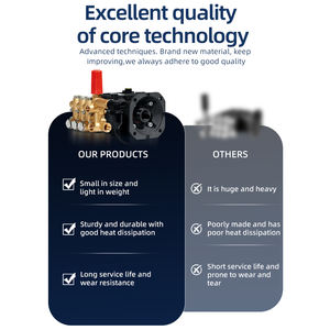 BOTUO KBM Triplex Kolbenpumpe 8-19L/min 100-250Bar 7.5kW Hochdruckreinigerpumpe für die Industrielle Reinigung - Product Image 2