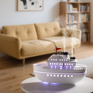 300ml Ship Design New Arrival Ultrasonic Cool Mist USB Humidifier with LED Light Essential <b>Oil</b> Aromatherapy <b>Diffuser</b> - Product Image 4