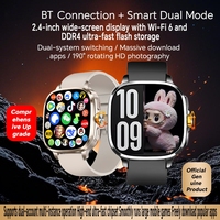 Reloj Inteligente S99 con Cámara Giratoria, Pantalla AMOLED de 2.4 Pulgadas, Asistente de Voz con IA, Descarga de Aplicaciones, NFC, WIFI, GPS, con Tarjeta SIM