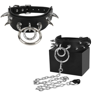 Correa para cachorro Bdsm de cuero suave, Material de dos colores disponibles, Collar sumiso adecuado para juguetes fetiche para adultos - Product Image 1