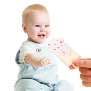 Nouveautés Jouet de dentition pour bébé Sans BPA Jouet de dentition en silicone de qualité alimentaire doux pour bébé Jouet de dentition apaisant en forme de crème glacée Jouet de dentition pour bébé - Product Image 4