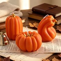 Ensemble de bougies d'aromathérapie en forme de citrouille d'Halloween, parfum longue durée, vente en gros pour la décoration de fête et cadeau de fêtes