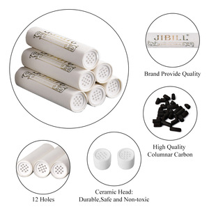 Woody Scent Ceramic Filter Cartridges 9mm Tenon Activated Carbon Strong Adsorption Paper For Smoking Pipes - Product Image 2
