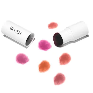 OEM Single Makeup Maquillaje Blush Private Label Cheek Tint Vegan Mushroom Head High Pigmented Pressed Powder Blusher