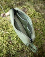 Sac organisateur en toile vert olive, équipement de bushcraft, fermeture éclair en coton, camping, randonnée en plein air, kit de survie EDC