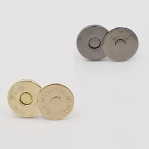 Hardware per borse all'ingrosso 14mm 18mm bottone magnetico sottile con magneti rotondi a scatto per borsa per abbigliamento