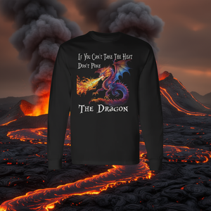 Si vous ne pouvez pas supporter la chaleur, ne plaisantez pas avec le dragon, t-shirt à manches longues - Product Image 3