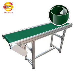 Kutu Transfer montaj hattı için alüminyum çerçeve ayarlanabilir yükseklik ile otomatik PVC bant konveyör - Product Image 1