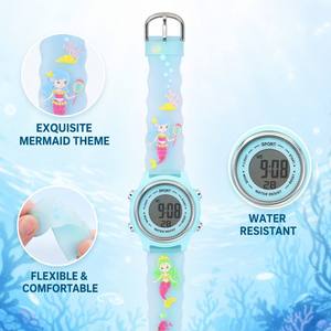 Reloj Digital LED de Dibujos Animados para Niños, Regalo para Fiestas, Sirena, Unicornio - Product Image 5