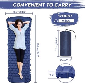 Matelas <span class=keywords><strong>de</strong></span> couchage <span class=keywords><strong>gonflable</strong></span> ultraléger pour le camping en plein air, matelas pneumatique auto-gonflant, <span class=keywords><strong>tapis</strong></span> <span class=keywords><strong>de</strong></span> <span class=keywords><strong>sol</strong></span> pliable pour la terrasse - Product Image 2