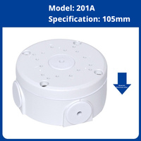 Boîtier de câblage 201A pour caméra de surveillance, support de plafond, plaque de base en aluminium, boîtier de câblage extérieur étanche