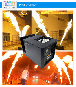 Nouvelle Machine à Flammes Scéniques Métallique 320W à Télécommande, Effet <span class=keywords><strong>Jet</strong></span> de Flamme à Tête Unique, DMX512, Tête Mobile Dynamique, Pyrotechnie de Scène pour Fêtes en Extérieur - Product Image 3