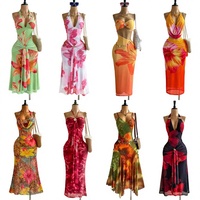 Robe pour femmes grande taille européenne et américaine à taille haute, robe d'été décontractée et respirante pour femmes, nouvelle robe 2026