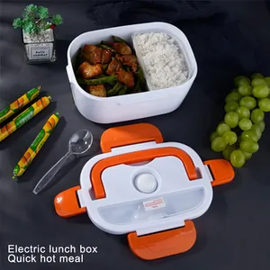 कार पोर्टेबल बिजली लंच बॉक्स खाद्य हीटर गरम यात्रा 360 चक्र हीटिंग संभाल डिजाइन बिजली खाद्य स्टीमर