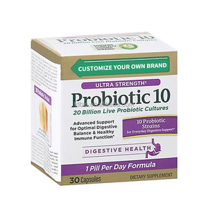 Probiotiques et prébiotiques Capsules probiotiques personnalisées en usine pour adultes OEM/ODM Suppléments nutritionnels Système digestif sain - Product Image 1