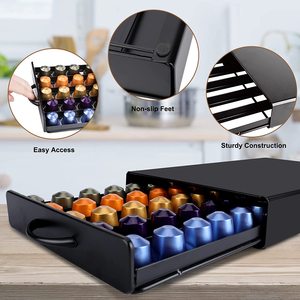 Support de stockage de café multifonction en métal, <span class=keywords><strong>dosette</strong></span> <span class=keywords><strong>Dolce</strong></span> <span class=keywords><strong>Gusto</strong></span>, <span class=keywords><strong>tiroir</strong></span> à capsules de café - Product Image 3