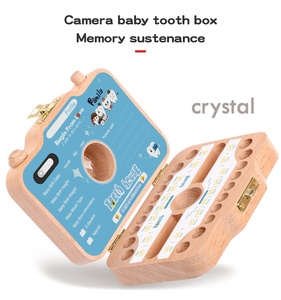 Boîte de conservation en bois cristallin <span class=keywords><strong>pour</strong></span> enfants, thème chambre, <span class=keywords><strong>pour</strong></span> photos, dents de lait, cheveux de bébé et <span class=keywords><strong>rangement</strong></span> de jouets - Product Image 3
