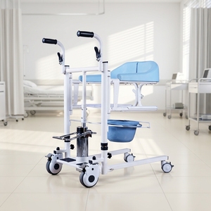 Medical Hydraulic Patient Transfer Lift Chair With Wheels Mobile Commode Nursing Wheelchair For Elderly Disabled Care Use