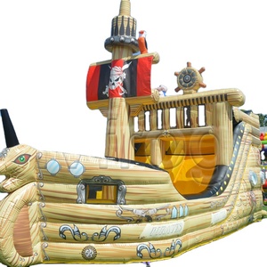 <span class=keywords><strong>Pirates</strong></span> Playland, Brincolín Inflable Gigante Multicolor con Certificación CE, Tamaño Personalizable, Parque Infantil Pirata para Niños Pequeños - Product Image 4