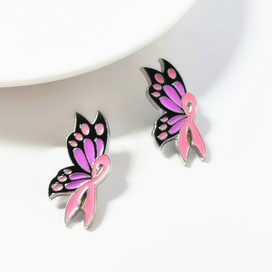 Ruban rose personnalisé sensibilisation au cancer épinglette insigne métal doux dur broche broche logo insigne émail santé <span class=keywords><strong>mentale</strong></span> épingle - Product Image 3
