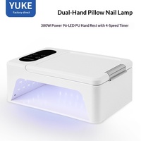 Lampe UV LED portable double main pour ongles, grande surface de photothérapie, séchage rapide haute puissance