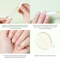 Stylo Huile de Croissance des Ongles de 3 ml Enrichi en Vitamines, Réparateur et Fortifiant pour Cuticules, pour des Ongles Sains