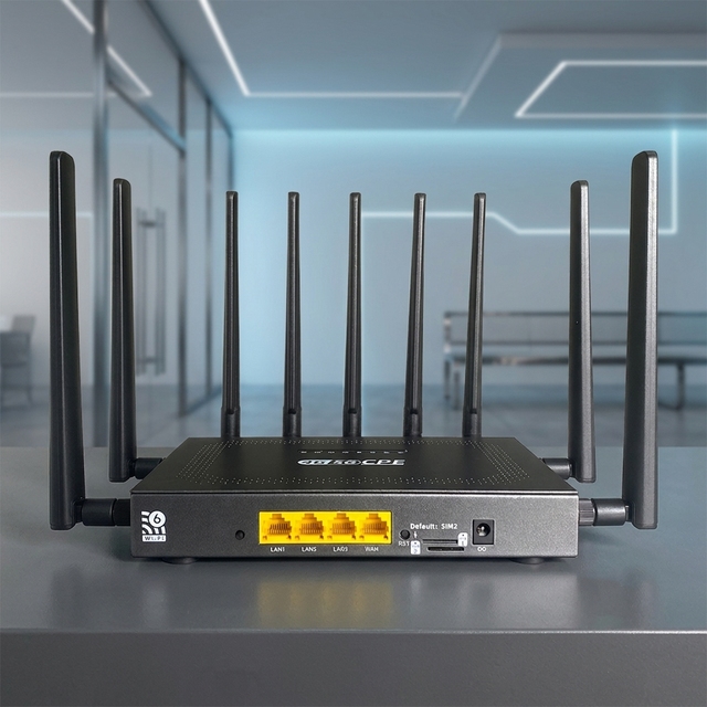 OpenWRT Router 3 LAN 1 WAN Dual Band 2.4G & 5G High Speed Home WiFi Mesh RV Remote Monitoring Manufacturer Wholesale