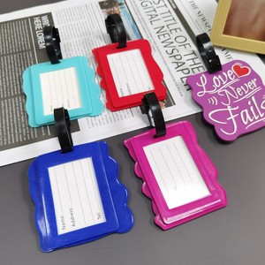 Étiquettes de bagages en caoutchouc personnalisées OEM en gros, sur mesure, sans MOQ, étiquettes de bagages de voyage et de sport en PVC avec cartes nominatives - Product Image 3