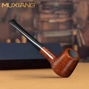 Muxiang Straight Tobacco Pipe Briar Wood Handmade Smoking Pipe For Men Collectible Gift - Product Image 4