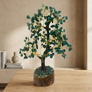 300 perles de pierres précieuses vertes, arbre de jade vert, cristal de guérison, pierre précieuse, cadeau en cristal, arbre de jade vert - Chance et Succès - Product Image 3