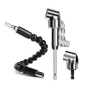 ชุดแกนยืดหยุ่นสีดำสำหรับสว่านไฟฟ้า หัวเจาะมุมโค้งงอได้ แกนต่อไขควงหกเหลี่ยม แกนต่อไขควงลม - Product Image 5