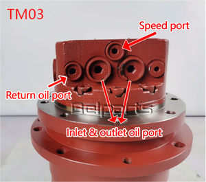 Entraînement <span class=keywords><strong>final</strong></span> pour <span class=keywords><strong>Yanmar</strong></span> B22 B25V B37V B27 VIO30 Mini pièces d'excavatrice MAG18VP-350 MAG18VP-230 TM03 assemblage de moteur de voyage hydraulique - Product Image 4