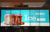 Écran LCD numérique mural pour menu intérieur, idéal pour les restaurants de restauration rapide, les magasins de détail et la publicité commerciale, électronique HD