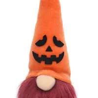 Halloween 8.7 Inch Custom Halloween Crafts Gifts Bookshelf Decor Gonk Dolls Small Orange Pumpkin Gnomes