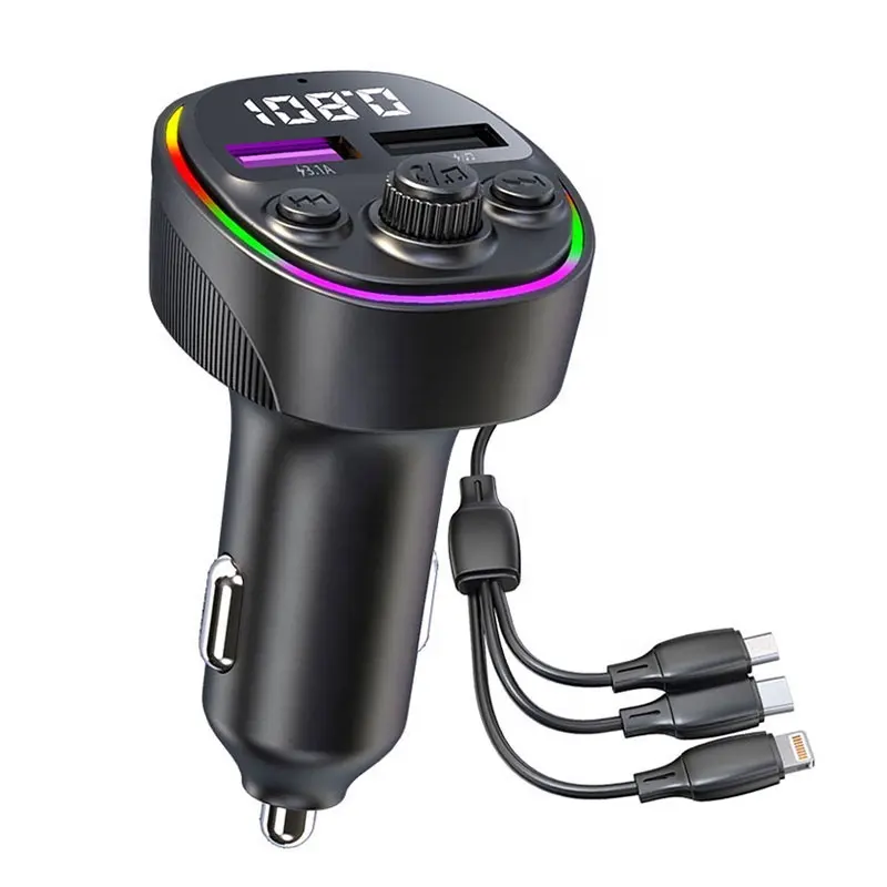 FM Transmitter Bluetooth Car Kit Handsfree FM Modulator Car Wireless Radio Tranmiter MP3 Player With USB Car Charger