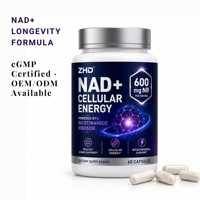 Complément NAD+ à échantillonnage rapide OEM |   Échantillons en 3 à 7 jours |   Nicotinamide Riboside 600mg CoQ10 Antioxydant Énergie Cellulaire Marque Blanche