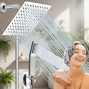 Kit de Ducha de Alta Presión de Acero Inoxidable 304, Tipo Lluvia, de Pared, Ahorro de Agua, <span class=keywords><strong>Anticorrosivo</strong></span>, con Certificación CE y 5 Años de Garantía - Product Image 4
