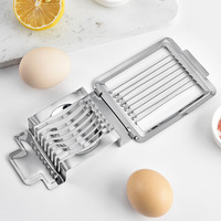 Home Accessories Multi-functional Creative 430 Stainless Steel Egg Fruit Cutter Slicer Multi-purpose Kitchen Slicer Tool