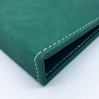 Menu en cuir haut de gamme avec reliure à 3 anneaux, design de menu alimentaire, format lettre, porte-menus de bar uniques