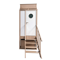 YILUN Toilettes Mobiles Portables, Sanitaire Modulaire Préfabriqué à Panneaux Sandwich, WC à la Turque, WC Assis, Réservoir d'Eau, Réservoir d'Évacuation
