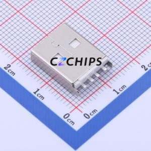917-511A1015B20200 USB Connector Through hole Component (THT) Connector Type-A USB 2.0 Male Through Hole - Product Image 2