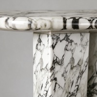 Table console moderne de luxe en marbre veiné noir et blanc, écologique, pour salon et chambre dans les maisons haut de gamme